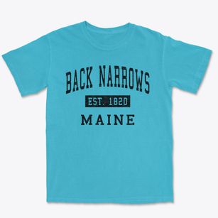 Back Narrows Maine Classic Established Premium Heavyweight T-shirt