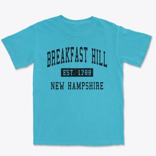 Breakfast Hill New Hampshire Classic Established Premium Heavyweight T-shirt