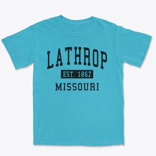 Lathrop Missouri Classic Established Premium Heavyweight T-shirt