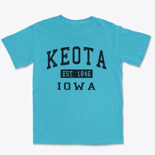 Keota Iowa Classic Established Premium Heavyweight T-shirt