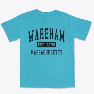 Wareham Massachusetts Classic Established Premium Heavyweight T-shirt