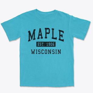 Maple Wisconsin Classic Established Premium Heavyweight T-shirt