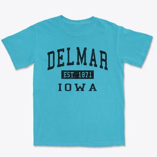 Delmar Iowa Classic Established Premium Heavyweight T-shirt