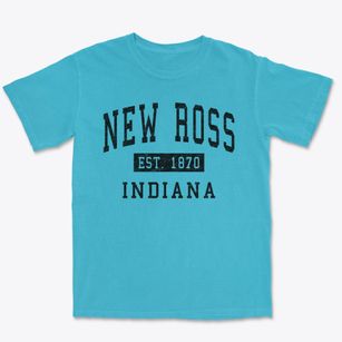 New Ross Indiana Classic Established Premium Heavyweight T-shirt