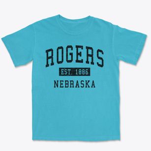 Rogers Nebraska Classic Established Premium Heavyweight T-shirt