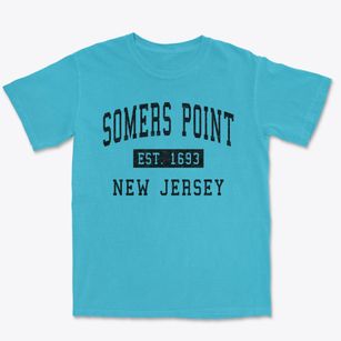 Somers Point New Jersey Classic Established Premium Heavyweight T-shirt