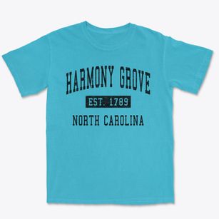 Harmony Grove North Carolina Classic Established Premium Heavyweight T-shirt