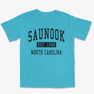 Saunook North Carolina Classic Established Premium Heavyweight T-shirt