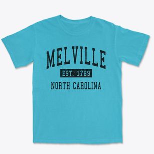 Melville North Carolina Classic Established Premium Heavyweight T-shirt