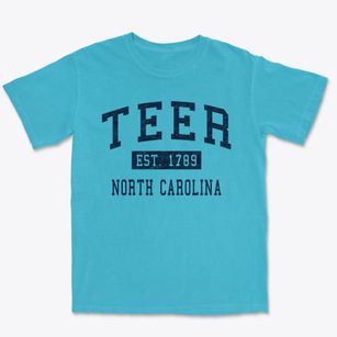 Teer North Carolina Classic Established Premium Heavyweight T-shirt