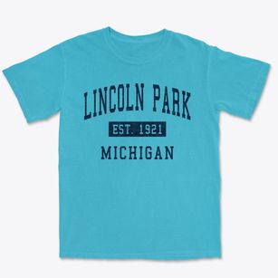 Lincoln Park Michigan Classic Established Premium Heavyweight T-shirt