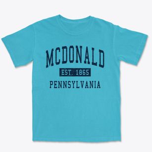 Mcdonald Pennsylvania Classic Established Premium Heavyweight T-shirt