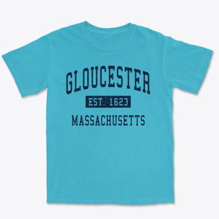Gloucester Massachusetts Classic Established Premium Heavyweight T-shirt