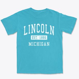 Lincoln Michigan Classic Established Premium Heavyweight T-shirt