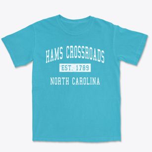 Hams Crossroads North Carolina Classic Established Premium Heavyweight T-shirt