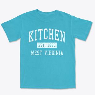 Kitchen West Virginia Classic Established Premium Heavyweight T-shirt