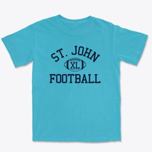 Saint John Lutheran School Classic Football Premium Heavyweight T-shirt