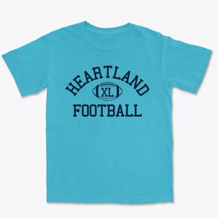 Heartland Christian Schools Classic Football Premium Heavyweight T-shirt