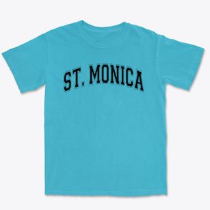 Saint Monica School Varsity Arch Premium Heavyweight T-shirt