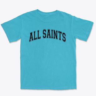 All Saints Catholic School Varsity Arch Premium Heavyweight T-shirt