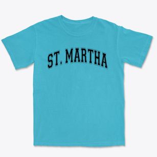 St Martha Parish Varsity Arch Premium Heavyweight T-shirt