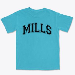 Mills Elementary School Varsity Arch Premium Heavyweight T-shirt