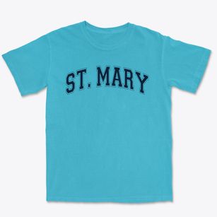 Saint Mary School Varsity Arch Premium Heavyweight T-shirt