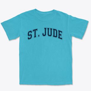 Saint Jude School Varsity Arch Premium Heavyweight T-shirt