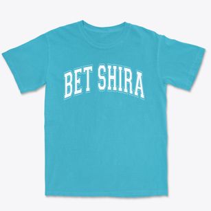 Bet Shira Early Childhood Center Varsity Arch Premium Heavyweight T-shirt
