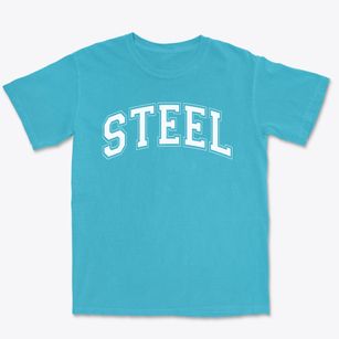 Steel Center Area Vocational Technical Varsity Arch Premium Heavyweight T-shirt