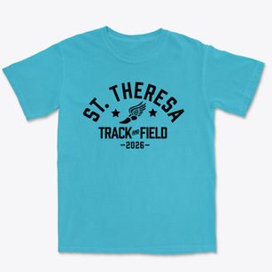 Saint Theresa Elementary School Track and Field Premium Heavyweight T-shirt