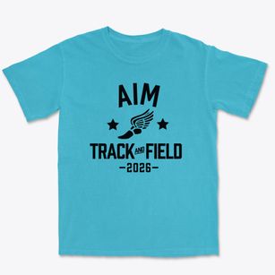 Aim High School Track and Field Premium Heavyweight T-shirt