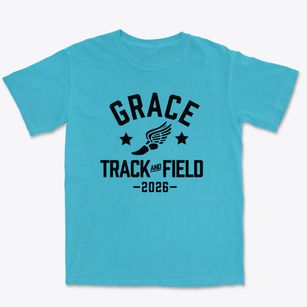 Grace Christian Day School Track and Field Premium Heavyweight T-shirt