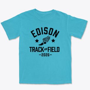 Edison Middle School Track and Field Premium Heavyweight T-shirt