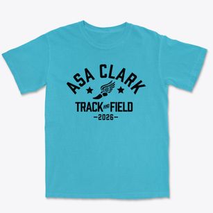 Asa Clark Middle School Track and Field Premium Heavyweight T-shirt