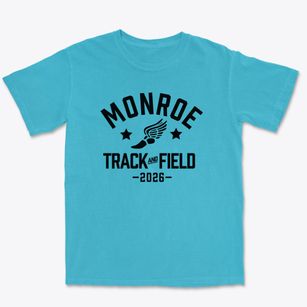 Monroe Elementary School Track and Field Premium Heavyweight T-shirt