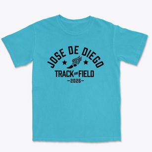 Jose De Diego Middle School Track and Field Premium Heavyweight T-shirt