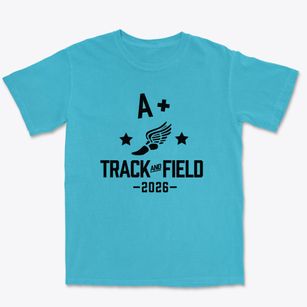 A+ Charter School Track and Field Premium Heavyweight T-shirt