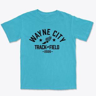Wayne City Junior High School Track and Field Premium Heavyweight T-shirt