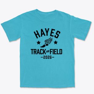 Hayes Elementary School Track and Field Premium Heavyweight T-shirt