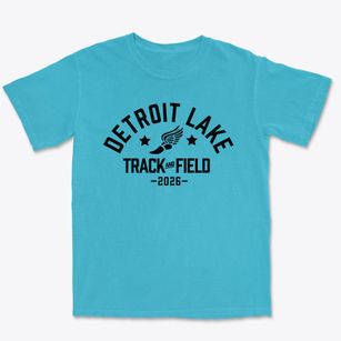 Detroit Lake Junior High School Track and Field Premium Heavyweight T-shirt