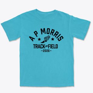 A P Morris School Track and Field Premium Heavyweight T-shirt