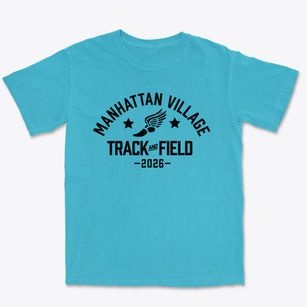 Manhattan Village Academy Track and Field Premium Heavyweight T-shirt