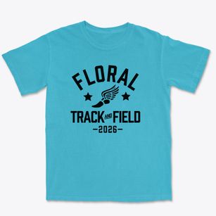 Floral Park Bellerose School Track and Field Premium Heavyweight T-shirt