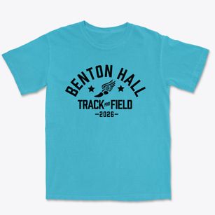 Benton Hall Academy Track and Field Premium Heavyweight T-shirt