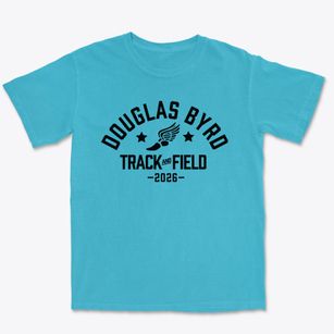 Douglas Byrd High School Track and Field Premium Heavyweight T-shirt