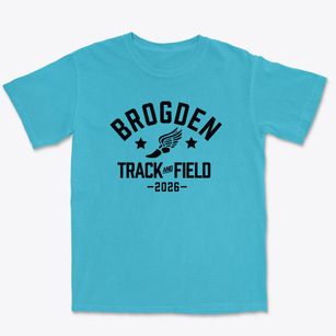 Brogden Middle School Track and Field Premium Heavyweight T-shirt