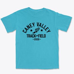 Caney Valley Elementary School Track and Field Premium Heavyweight T-shirt