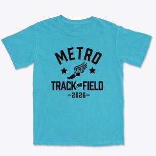 Metro Technical School Track and Field Premium Heavyweight T-shirt