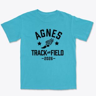 Agnes Elementary School Track and Field Premium Heavyweight T-shirt